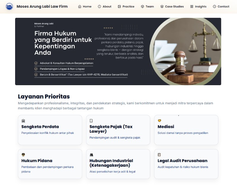 Preview Arung Labi Law Firm